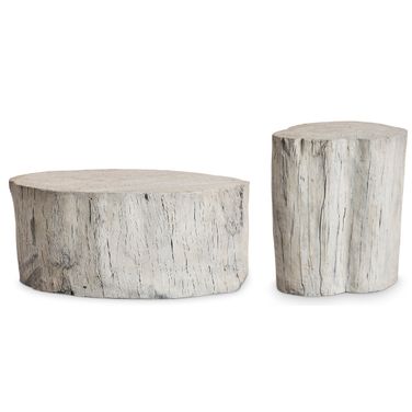 Bois Occasional Table Set In Beige and Tan