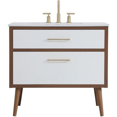 Boise 36 Inch Bathroom Vanity In White