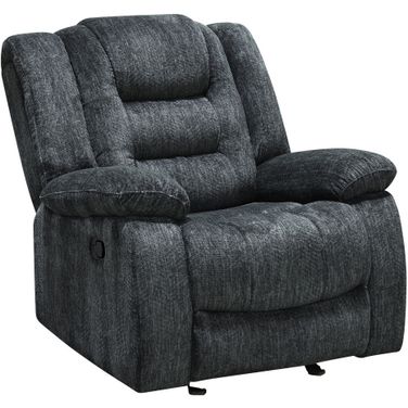 Bolton Misty Storm Glider Recliner In Light Grey