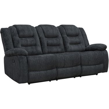 Bolton Misty Storm Dual Reclining Sofa In Light Grey