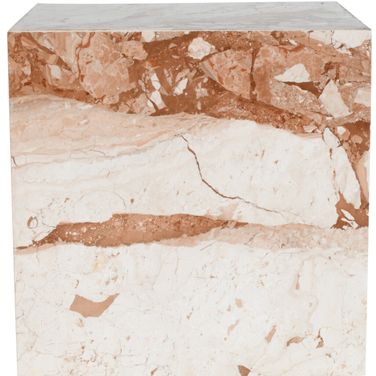Bolzano Marble End Table In Cream