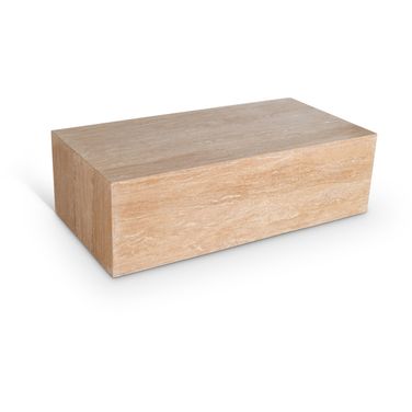 Bolzano Travertine Coffee Table In Natural and Beige