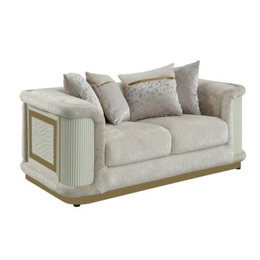 Bona Loveseat In Cream and Gold