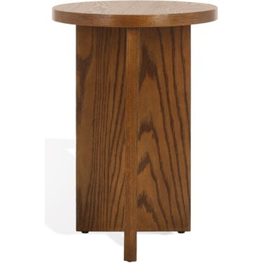 Bonaclara Wood 2 Leg Table In Medium Oak