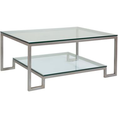 Metal Designs Bonaire Rectangular Cocktail Table In Argento