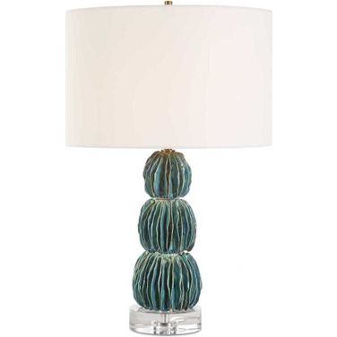 Bonaire Table Lamp In Teal Blue