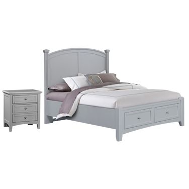 Bonanza Poster Storage Bedroom Set In Gray