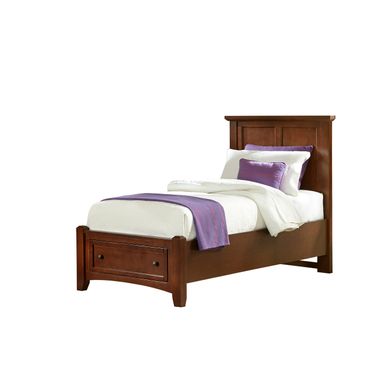 Bonanza Twin Mansion Storage Bed In Cherry