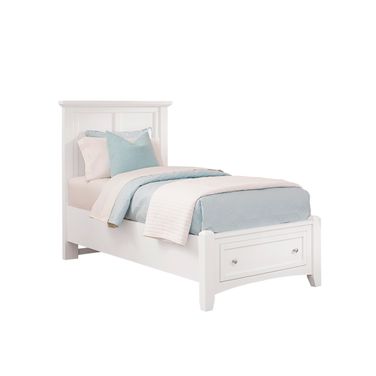 Bonanza Twin Mansion Storage Bed In White