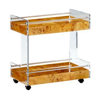Bond Bar Cart In Burled Mappa