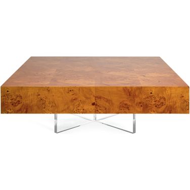 Bond Cocktail Table In Burled Mappa