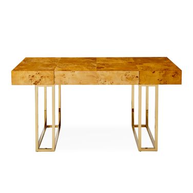 Bond Executive Desk In Burled Mappa