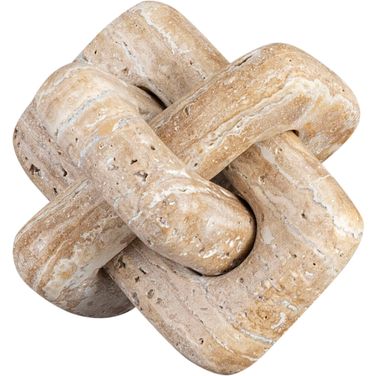 Bond Travertine Decorative Knot In Natural