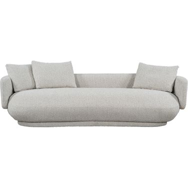 Bond Upholstred Fabric Contemporary design 101 Inch Sofa In Beige