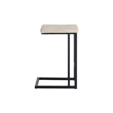 Boone Counter Stool Set of 2 In Black and Bravo Cream