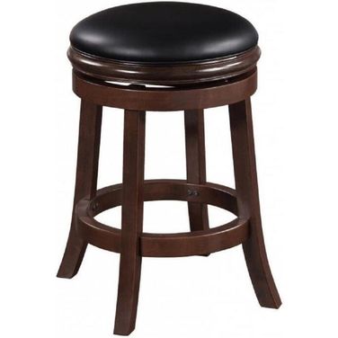 Boraam 24 Inch Backless Swivel Counter Stool In Cappuccino