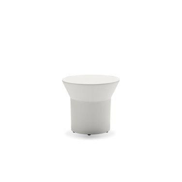 Boracay End Table Solid Surface Base In Tapioca