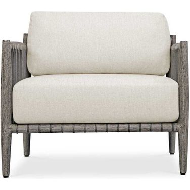 Borneo Outdoor Lounge Chair In Brown and Gray