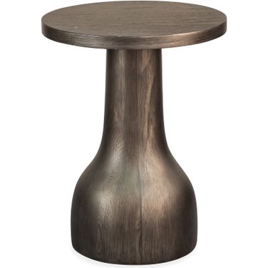Bosley Round Accent Table In Coffee Bean