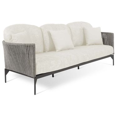 Boston Sofa with Sunbrella Cushion In Gray