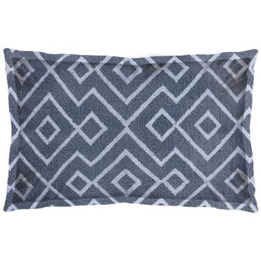 Boswell III Diamond Patterned Pillow Cover In Blue