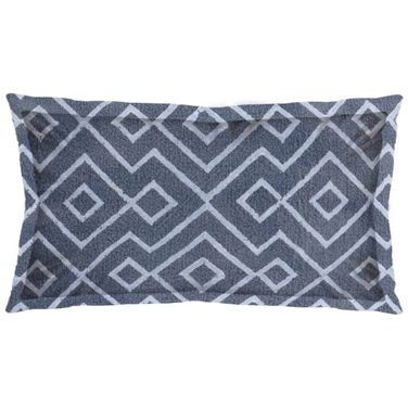 Boswell III Diamond Patterned Pillow Cover In White and Green
