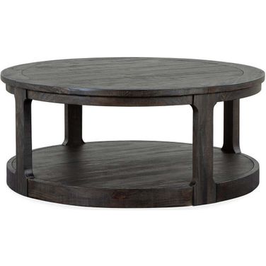 Boswell Peppercorn Round Cocktail Table