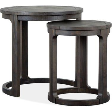 Boswell Peppercorn Round Nesting Tables