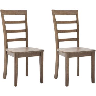 Boulder Dining Chair Set of 2 In Barnwood Wire-Brush