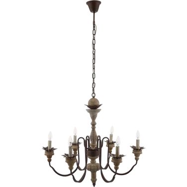 Bountiful Vintage French Pendant Ceiling Light Candelabra Chandelier