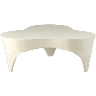 Bourges Aluminum Coffee Table In Cream