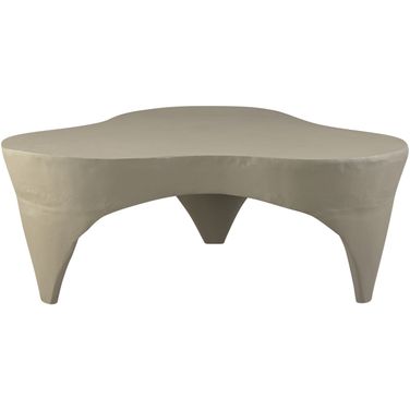 Bourges Aluminum Coffee Table In Taupe