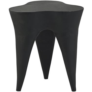 Bourges Aluminum End Table In Black