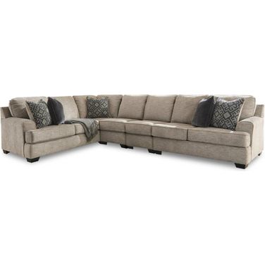 Bovarian 4-Piece LAF Sectional In Stone