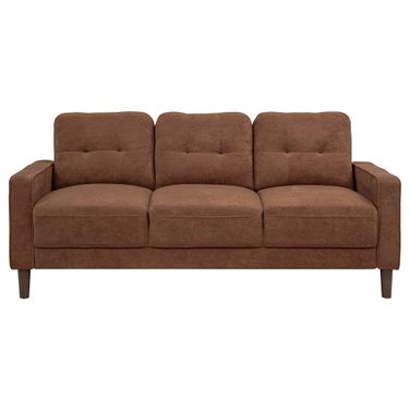 Bowen II Fabric Upholstered Track Arm Sofa In Rust