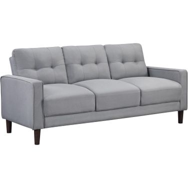 Bowen Upholstered Track Arms Tufted Sofa Grey