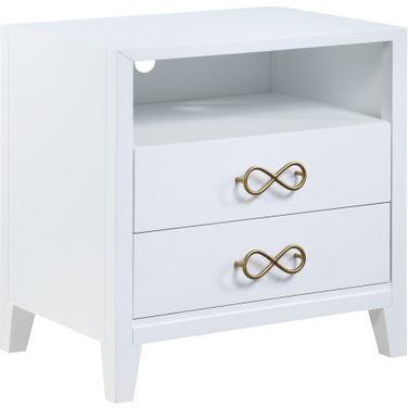 Bradbury 26 Inch Modern Wood Nightstand In White