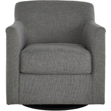 Bradney Charcoal Swivel Accent Chair