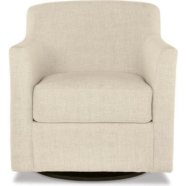 Bradney Linen Swivel Accent Chair