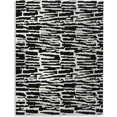Bramshaw Large Rug In Black and Ivory