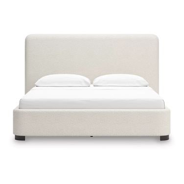 Brandinlane California King Upholstered Bed In Beige