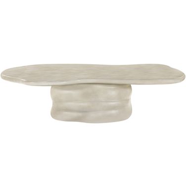 Branna Concrete Coffee Table In Beige