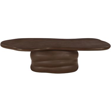 Branna Concrete Coffee Table In Brown