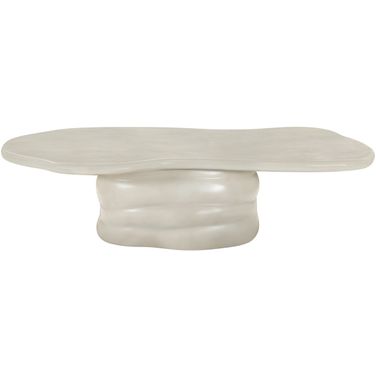 Branna Concrete Coffee Table In Taupe