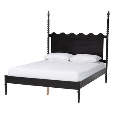 Brantley Queen Spindle Platform Bed In Black