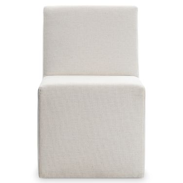 Brasea Upholstered Side Chair In Beige and Tan