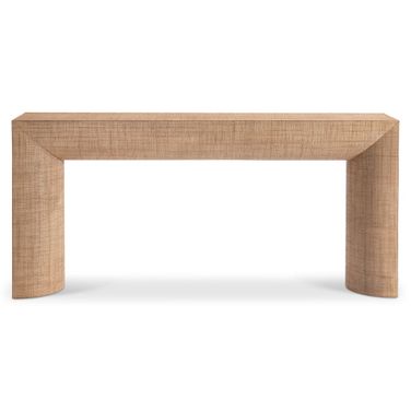 Brasea Woven Console Table In Brown