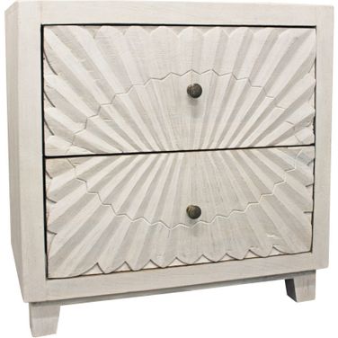 Brasser 2-Drawer Nightstand In Ivory