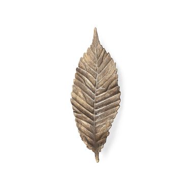 Brattea Medium Metal Leaf Wall Art In Brown