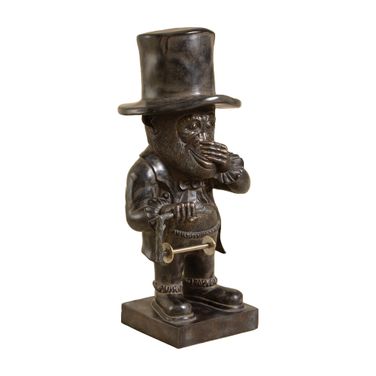 Brave Monkey Tissue Holder In Bronze